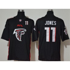 Atlanta Falcons #11 Julio Jones Black Team Big Logo Number Vapor Untouchable Limited Jersey