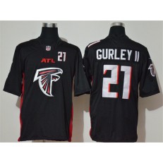 Atlanta Falcons #21 Todd Gurley II Black Team Big Logo Number Vapor Untouchable Limited Jersey