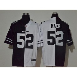 Chicago Bears #52 Khalil Mack Black And White Split Vapor Untouchable Limited Men Jersey