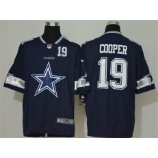 Dallas Cowboys #19 Amari Cooper Navy Team Big Logo Number Vapor Untouchable Limited Jersey