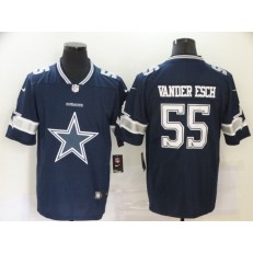 Dallas Cowboys #55 Leighton Vander Esch Navy Team Big Logo Vapor Untouchable Limited Jersey