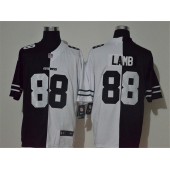 Dallas Cowboys #88 Ceedee Lamb Black And White Split Vapor Untouchable Limited Jersey