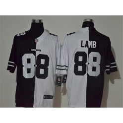 Dallas Cowboys #88 Ceedee Lamb Black And White Split Vapor Untouchable Limited Jersey