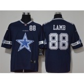 Dallas Cowboys #88 Ceedee Lamb Navy Team Big Logo Number Vapor Untouchable Limited Jersey