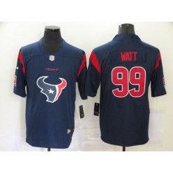 Houston Texans #99 J.J. Watt Navy Team Big Logo Color Rush Limited Jersey
