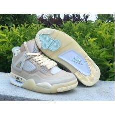 OFF-WHITE x AIR JORDAN 4 GS SAIL CV9388-100