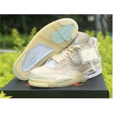 OFF-WHITE x AIR JORDAN 4 SAIL CV9388-100