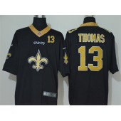 New Orleans Saints #13 Michael Thomas Black Team Big Logo Number Vapor Untouchable Limited Men Jersey