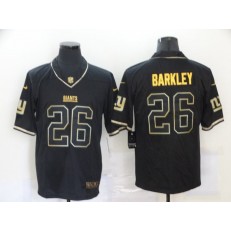 New York Giants #26 Saquon Barkley Black Gold Vapor Untouchable Limited Nike Men Jersey
