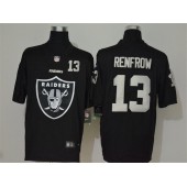 Oakland Raiders #13 Hunter Renfrow Black Team Big Logo Number Vapor Untouchable Limited Men Jersey