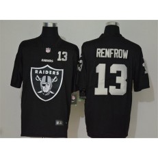 Oakland Raiders #13 Hunter Renfrow Black Team Big Logo Number Vapor Untouchable Limited Men Jersey