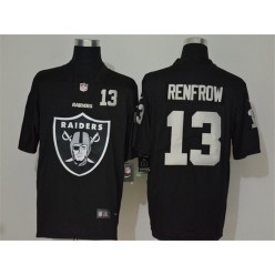 Oakland Raiders #13 Hunter Renfrow Black Team Big Logo Number Vapor Untouchable Limited Men Jersey