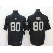 Oakland Raiders #80 Jerry Rice Black Vapor Untouchable Limited Nike Men Jersey