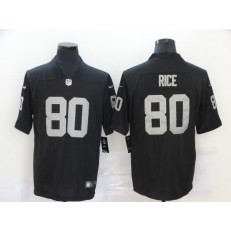 Oakland Raiders #80 Jerry Rice Black Vapor Untouchable Limited Nike Men Jersey