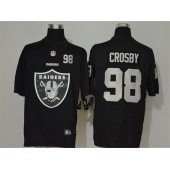 Oakland Raiders #98 Maxx Crosby Black Team Big Logo Number Vapor Untouchable Limited Men Jersey
