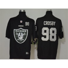 Oakland Raiders #98 Maxx Crosby Black Team Big Logo Number Vapor Untouchable Limited Men Jersey