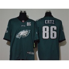 Philadelphia Eagles #86 Zach Ertz Green Team Big Logo Number Vapor Untouchable Limited Men Jersey