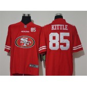 San Francisco 49ers #85 George Kittle Red Team Big Logo Number Vapor Untouchable Limited Men Jersey