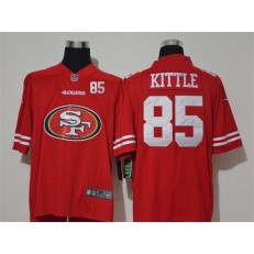 San Francisco 49ers #85 George Kittle Red Team Big Logo Number Vapor Untouchable Limited Men Jersey