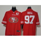 San Francisco 49ers #97 Nick Bosa Red Team Big Logo Number Vapor Untouchable Limited Men Jersey