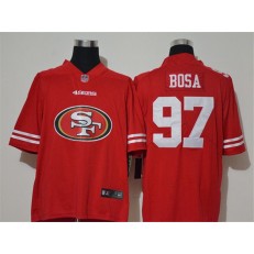 San Francisco 49ers #97 Nick Bosa Red Team Big Logo Vapor Untouchable Limited Men Jersey