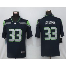 Seattle Seahawks #33 Jamal Adams Navy Vapor Untouchable Limited Nike Men Jersey