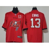 Tampa Bay Buccaneers #13 Mike Evans Red Team Big Logo Number Vapor Untouchable Limited Men Jersey
