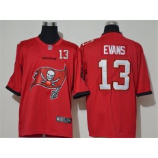 Tampa Bay Buccaneers #13 Mike Evans Red Team Big Logo Number Vapor Untouchable Limited Men Jersey