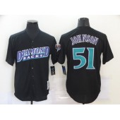MLB Arizona Diamondbacks #51 Randy Johnson Black Cooperstown Collection Jersey