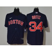 MLB Boston Red Sox #34 David Ortiz Navy 2020 Nike Cool Base Jersey
