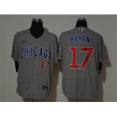 MLB Chicago Cubs #17 Kris Bryant Gray 2020 Nike Cool Base Jersey