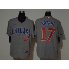 MLB Chicago Cubs #17 Kris Bryant Gray 2020 Nike Cool Base Jersey