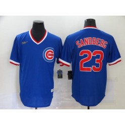 MLB Chicago Cubs #23 Ryne Sandberg Royal Nike Throwback Jersey