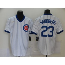 MLB Chicago Cubs #23 Ryne Sandberg White Nike Cool Base Jersey