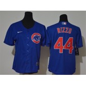 MLB Chicago Cubs #44 Anthony Rizzo Royal Women Nike Cool Base Jersey