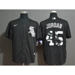 MLB Chicago White Sox #45 Michael Jordan Black 2020 Nike Cool Base Fashion Jersey