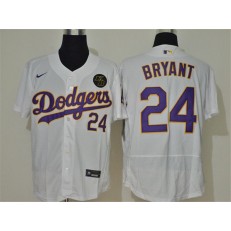 MLB Los Angeles Dodgers #24 Kobe Bryant White 2020 Nike KB Flexbase Jersey
