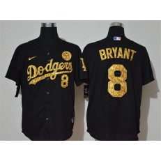 MLB Los Angeles Dodgers #8 Kobe Bryant Black Gold 2020 Nike KB Cool Base Jersey