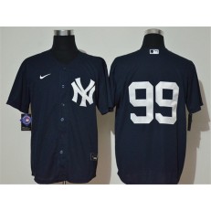 MLB New York Yankees #99 Aaron Judge Navy 2020 Nike Cool Base Replica Jersey