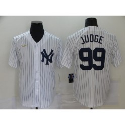 MLB New York Yankees #99 Aaron Judge White Nike Cool Base Jersey