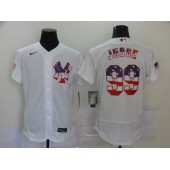 MLB New York Yankees #99 Aaron Judge White USA Flag Fashion Nike Flexbase Jersey