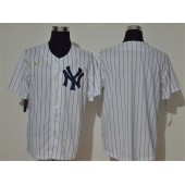 MLB New York Yankees Blank White Nike Cool Base Jersey