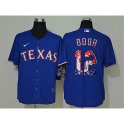 MLB Texas Rangers #12 Rougned Odor Royal 2020 Nike Cool Base Fashion Jersey
