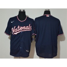MLB Washington Nationals Blank Navy Nike Cool Base Jersey
