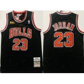 Chicago Bulls #23 Michael Jordan Black 1997-98 Hardwood Classics NBA Finals Jersey