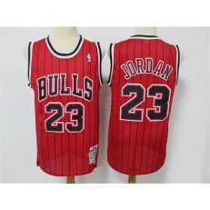 Chicago Bulls #23 Michael Jordan Red Hardwood Classics Jersey