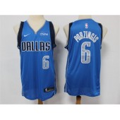 Dallas Mavericks #6 Kristaps Porzingis Blue Nike Swingman Jersey