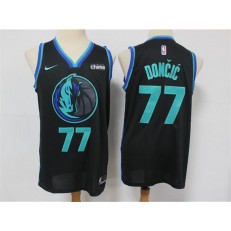 Dallas Mavericks #77 Luka Doncic Black 2019 City Edition Nike Swingman Jersey