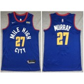 Denver Nuggets #27 Jamal Murray Blue City Edition Nike Swingman Jersey