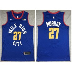 Denver Nuggets #27 Jamal Murray Blue City Edition Nike Swingman Jersey